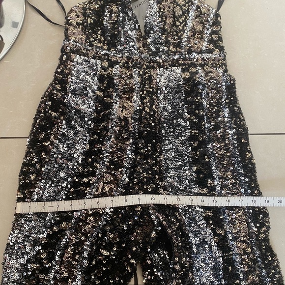 NEW Bartot Disco sequins black halter jumpsuit 8 - Picture 16 of 16